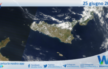 Meteo Sicilia: immagine satellitare Nasa di domenica 25 giugno 2023