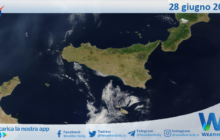 Meteo Sicilia: immagine satellitare Nasa di mercoledì 28 giugno 2023