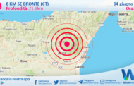 Scossa di terremoto magnitudo 2.8 nei pressi di Bronte (CT)