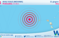 Scossa di terremoto magnitudo 2.8 nei pressi di Isole Eolie (Messina)