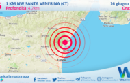 Scossa di terremoto magnitudo 2.5 nei pressi di Santa Venerina (CT)