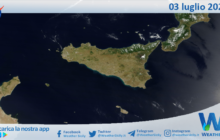 Meteo Sicilia: immagine satellitare Nasa di lunedì 03 luglio 2023