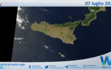 Meteo Sicilia: immagine satellitare Nasa di venerdì 07 luglio 2023