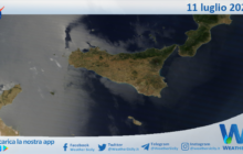 Meteo Sicilia: immagine satellitare Nasa di martedì 11 luglio 2023