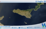 Meteo Sicilia: immagine satellitare Nasa di mercoledì 12 luglio 2023