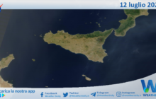 Meteo Sicilia: immagine satellitare Nasa di mercoledì 12 luglio 2023