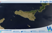 Meteo Sicilia: immagine satellitare Nasa di sabato 15 luglio 2023