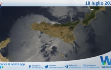 Meteo Sicilia: immagine satellitare Nasa di martedì 18 luglio 2023