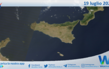 Meteo Sicilia: immagine satellitare Nasa di mercoledì 19 luglio 2023