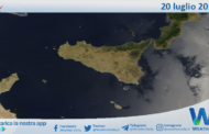 Meteo Sicilia: immagine satellitare Nasa di giovedì 20 luglio 2023