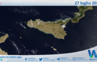 Meteo Sicilia: immagine satellitare Nasa di giovedì 27 luglio 2023