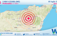 Scossa di terremoto magnitudo 3.4 nei pressi di Cesarò (ME)