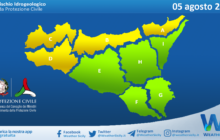 Meteo Sicilia: bollettino di allerta meteo per domani, sabato 05 agosto 2023