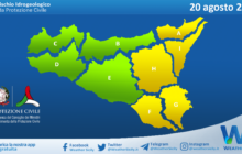 Meteo Sicilia: bollettino di allerta meteo per domani, domenica 20 agosto 2023