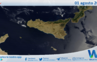 Meteo Sicilia: immagine satellitare Nasa di martedì 01 agosto 2023