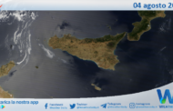 Meteo Sicilia: immagine satellitare Nasa di venerdì 04 agosto 2023