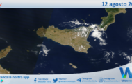 Meteo Sicilia: immagine satellitare Nasa di sabato 12 agosto 2023