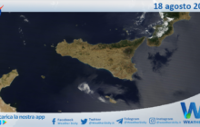 Meteo Sicilia: immagine satellitare Nasa di venerdì 18 agosto 2023