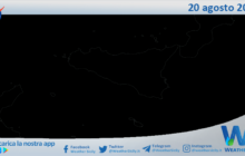 Meteo Sicilia: immagine satellitare Nasa di domenica 20 agosto 2023