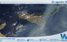 Meteo Sicilia: immagine satellitare Nasa di mercoledì 23 agosto 2023