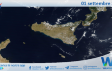 Meteo Sicilia: immagine satellitare Nasa di venerdì 01 settembre 2023