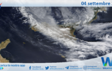 Meteo Sicilia: immagine satellitare Nasa di lunedì 04 settembre 2023