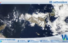 Meteo Sicilia: immagine satellitare Nasa di martedì 05 settembre 2023