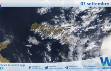 Meteo Sicilia: immagine satellitare Nasa di giovedì 07 settembre 2023