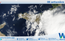 Meteo Sicilia: immagine satellitare Nasa di venerdì 08 settembre 2023