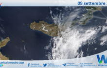 Meteo Sicilia: immagine satellitare Nasa di sabato 09 settembre 2023