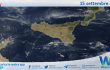 Meteo Sicilia: immagine satellitare Nasa di venerdì 15 settembre 2023