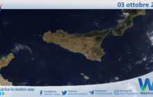 Meteo Sicilia: immagine satellitare Nasa di martedì 03 ottobre 2023