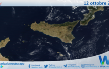 Meteo Sicilia: immagine satellitare Nasa di giovedì 12 ottobre 2023