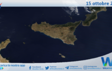 Meteo Sicilia: immagine satellitare Nasa di domenica 15 ottobre 2023