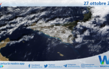 Meteo Sicilia: immagine satellitare Nasa di venerdì 27 ottobre 2023