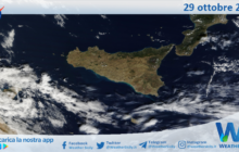 Meteo Sicilia: immagine satellitare Nasa di domenica 29 ottobre 2023