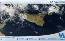 Meteo Sicilia: immagine satellitare Nasa di giovedì 02 novembre 2023