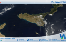 Meteo Sicilia: immagine satellitare Nasa di domenica 05 novembre 2023