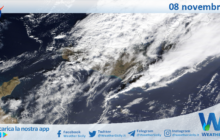 Meteo Sicilia: immagine satellitare Nasa di mercoledì 08 novembre 2023