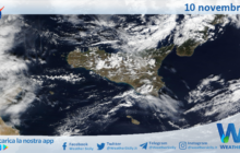 Meteo Sicilia: immagine satellitare Nasa di venerdì 10 novembre 2023