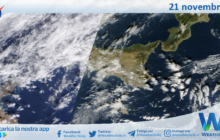 Meteo Sicilia: immagine satellitare Nasa di martedì 21 novembre 2023