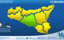 Meteo Sicilia: bollettino di allerta meteo per domani, venerdì 15 dicembre 2023