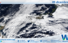 Meteo Sicilia: immagine satellitare Nasa di sabato 09 dicembre 2023