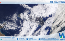 Meteo Sicilia: immagine satellitare Nasa di domenica 10 dicembre 2023