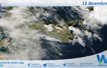 Meteo Sicilia: immagine satellitare Nasa di mercoledì 13 dicembre 2023