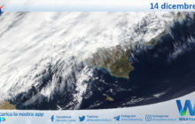 Meteo Sicilia: immagine satellitare Nasa di giovedì 14 dicembre 2023