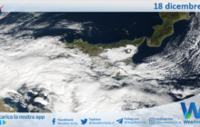 Meteo Sicilia: immagine satellitare Nasa di lunedì 18 dicembre 2023