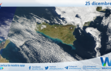 Meteo Sicilia: immagine satellitare Nasa di lunedì 25 dicembre 2023