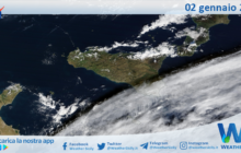 Meteo Sicilia: immagine satellitare Nasa di martedì 02 gennaio 2024