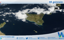 Meteo Sicilia: immagine satellitare Nasa di giovedì 04 gennaio 2024